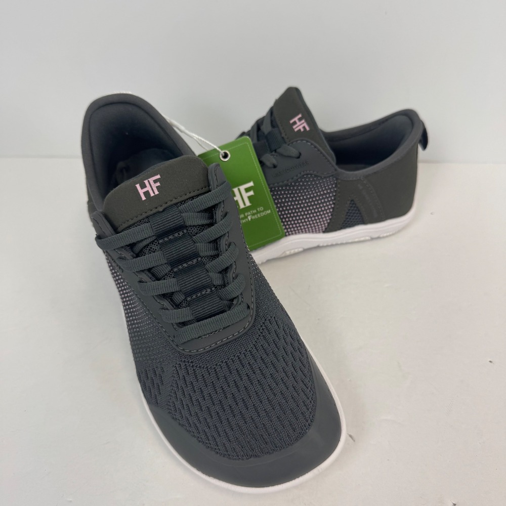 Hike Footwear HF Series II Stride Gray Pink Barefoot Sneakers Womens 6 New